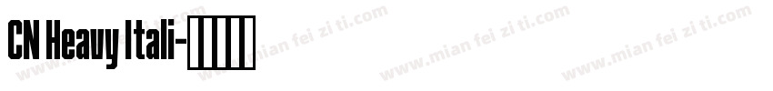 CN Heavy Itali字体转换